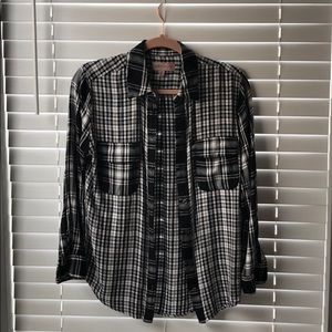 Black and white flannel